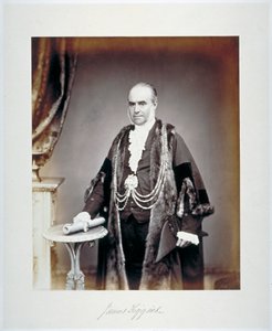 James Figgins, xerife de Londres, em traje de luto, c1865