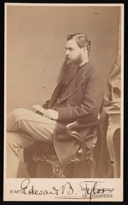 Retrato de Edward Burnett Tylor 1832-1917, entre 1872 e 1877.