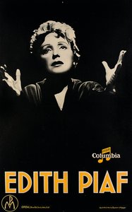 Cartaz com a imagem de "Edith Piaf", c.1920 (litografia) de Maurice (after) Seymour