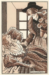 Ilustração para Scenes de la Vie de Boheme por Henri Murger (lito) de Maurice Berty