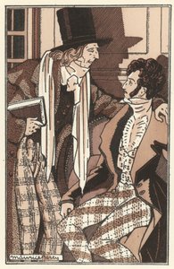 Ilustração para Scenes de la Vie de Boheme por Henri Murger (lito) de Maurice Berty