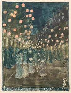 Dia da Bastilha, 1892. de Maurice Brazil Prendergast