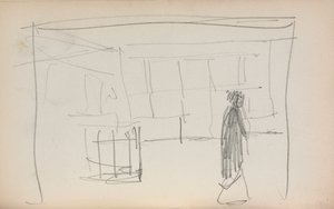 Caderno de desenho italiano: figura em uma página interior 175, 1898-1899. de Maurice Brazil Prendergast