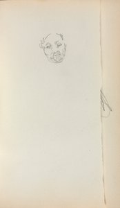 Caderno de desenho italiano: Head of a Man, página 221, 1898-1899. de Maurice Brazil Prendergast
