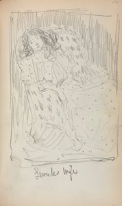 Caderno de desenho italiano: Esposa Levuks, página 170, 1898-1899. de Maurice Brazil Prendergast