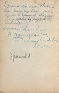 Caderno de desenho italiano: Notas, página 260, 1898-1899. de Maurice Brazil Prendergast