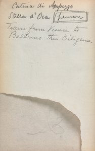 Caderno de desenho italiano: Notas, página 3, 1898-1899. de Maurice Brazil Prendergast