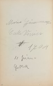 Caderno de desenho italiano: Notas, página 62, 1898-1899. de Maurice Brazil Prendergast