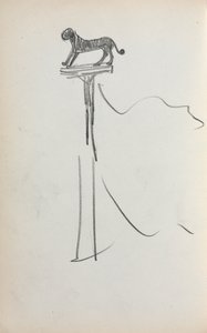 Caderno de desenho italiano: San Marco Lion, página 39, 1898-1899. de Maurice Brazil Prendergast