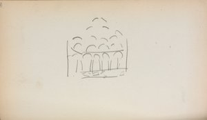 Caderno de desenho italiano: San Marco, página 186, 1898-1899. de Maurice Brazil Prendergast