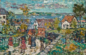 Paisagem (Estrada e Cidade) de Maurice Brazil Prendergast