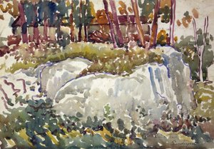 Rochas, Maine, ca. 1913-1915. de Maurice Brazil Prendergast