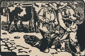 Mercado Auvergne - De Au Pied Des Puys, 1919 de Maurice Busset