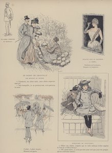 Ilustração para Paris Brillant (cor litho) de Maurice Charles Mathieu Bonvoisin