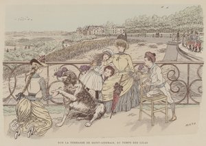 Ilustração para Paris Brillant (cor litho)
