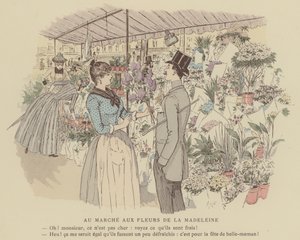 Ilustração para Paris Brillant (cor litho) de Maurice Charles Mathieu Bonvoisin