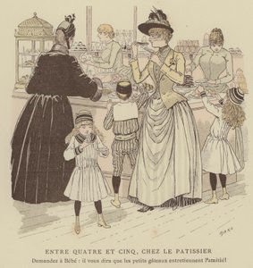 Ilustração para Paris Brillant (cor litho) de Maurice Charles Mathieu Bonvoisin