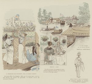 Ilustração para a vida de Londres por Marte de Maurice Charles Mathieu Bonvoisin