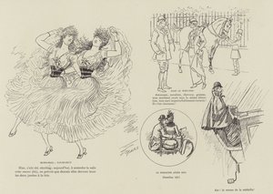 Ilustração para a vida de Londres por Marte de Maurice Charles Mathieu Bonvoisin