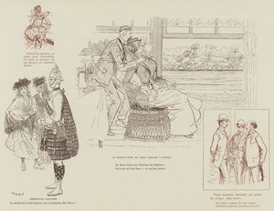 Ilustração para a vida de Londres por Marte de Maurice Charles Mathieu Bonvoisin