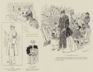 Ilustração para a vida de Londres por Marte de Maurice Charles Mathieu Bonvoisin
