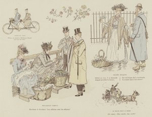 Ilustração para a vida de Londres por Marte de Maurice Charles Mathieu Bonvoisin