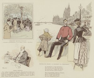 Ilustração para a vida de Londres por Marte de Maurice Charles Mathieu Bonvoisin