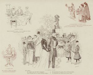 Ilustração para a vida de Londres por Marte de Maurice Charles Mathieu Bonvoisin