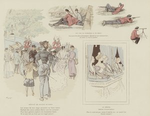 Ilustração para a vida de Londres por Marte de Maurice Charles Mathieu Bonvoisin