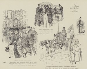 Ilustração para a vida de Londres por Marte de Maurice Charles Mathieu Bonvoisin