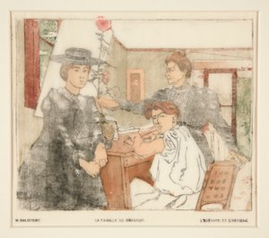 A família do gravador de Maurice Delcourt