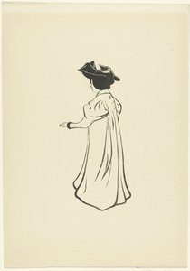 Mulher de pé com chapéu e braço estendido
Étude pour un retrato (título original)
L