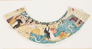 Na Ponte Norte, foi realizado um baile (estudo para um abajur) de Maurice Denis