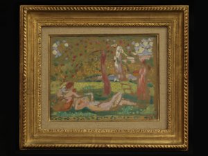 Outono Bucolics ou sob a macieira de Maurice Denis