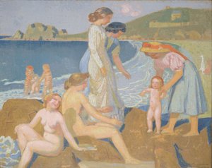 Banhistas em Perros Guirec de Maurice Denis