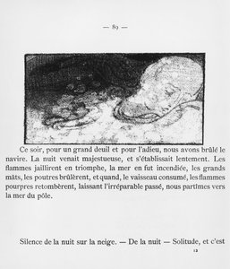Ilustração de &39;A Viagem de Urien&39; por Andre Gide (1869-1951) 1893 de Maurice Denis