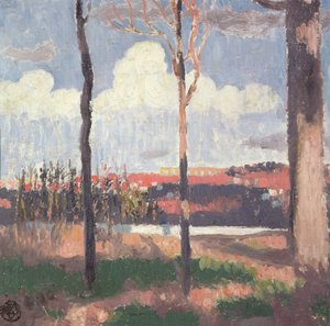 Aqueduto Marly visto de Pecq de Maurice Denis