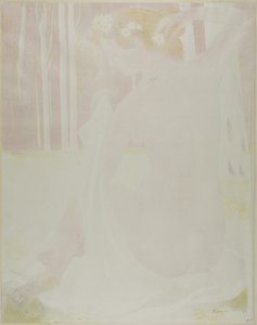 Ninfa coroada de margaridas de Maurice Denis