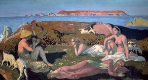 A Praia Verde, Perros Guirec, 1909.