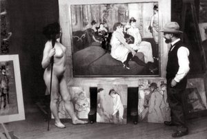 Henri de Toulouse-Lautrec no seu estúdio de Maurice Guibert