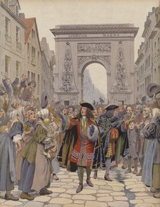 Boufflers durante o inverno de 1709, acalmando uma perturbação