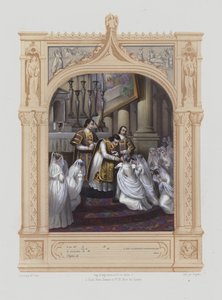 Primeira Comunhão (aquatint) de Maurice Leloir