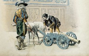 História da França: Apesar de ter declarado major, Luís XIII continua os jogos dos seus filhos com o seu Charles d