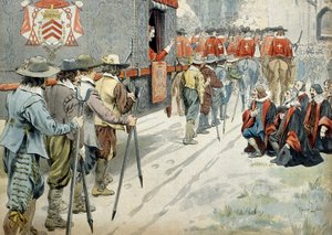 História da França: Em 1642, o Cardeal Richelieu de Maurice Leloir