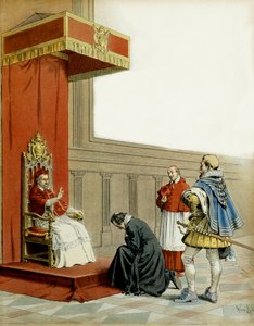História da França: Apresentação de Abbe Armand de Richelieu (Armand Jean du Plessis de Maurice Leloir