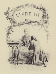 Ilustração para o Livro III de Les Confessions de Jean-Jacques Rousseau (gravura) de Maurice Leloir