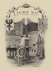 Ilustração para o Livro XII de Les Confessions de Jean-Jacques Rousseau (gravura) de Maurice Leloir