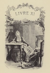 Ilustração para o Livro XI de Les Confessions de Jean-Jacques Rousseau (gravura) de Maurice Leloir