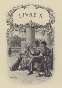 Ilustração para o Livro X de Les Confessions de Jean-Jacques Rousseau (gravura) de Maurice Leloir