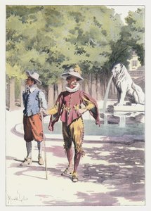 Ilustração para Gil Blas (cor litho) de Maurice Leloir